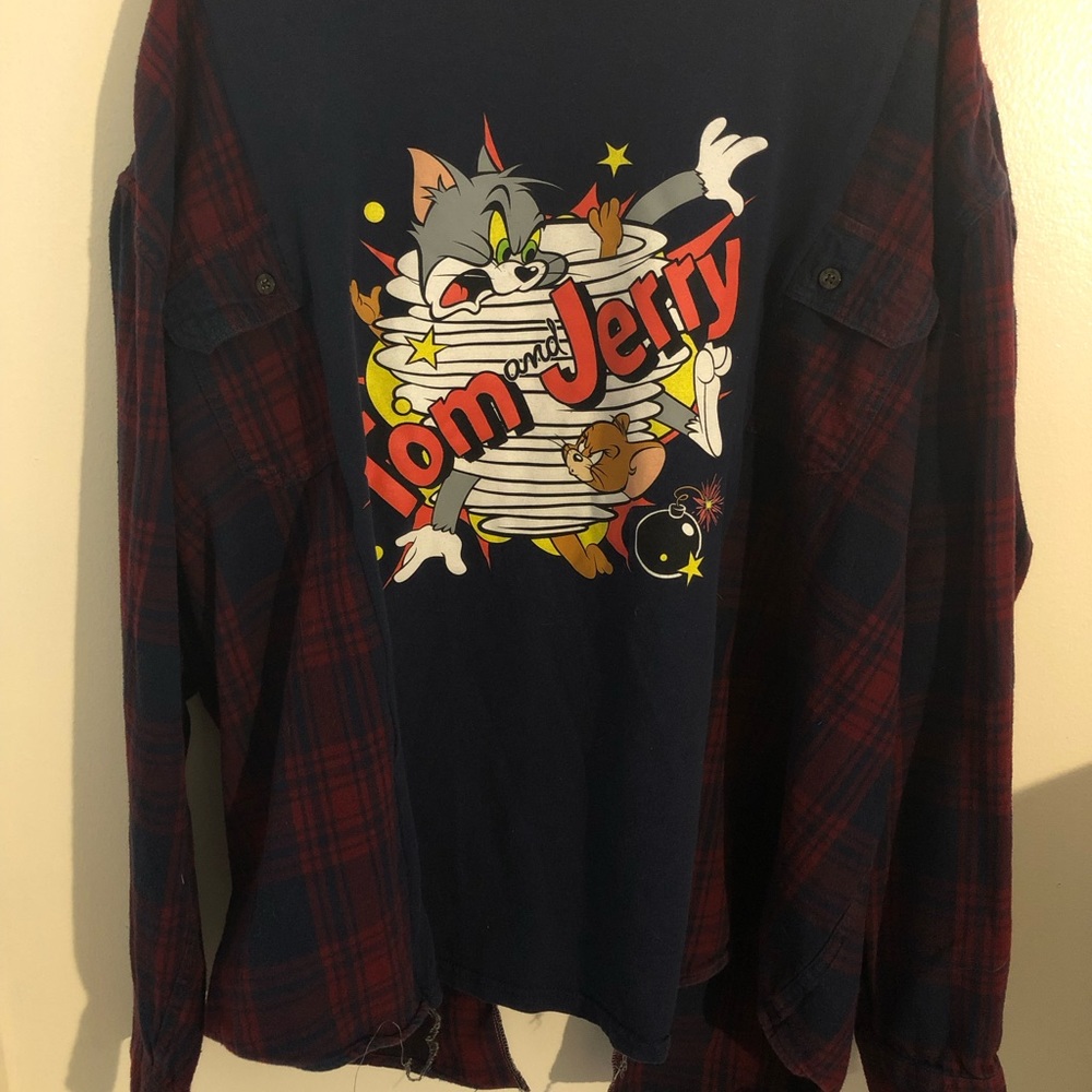 Tom and jerry flannel rework